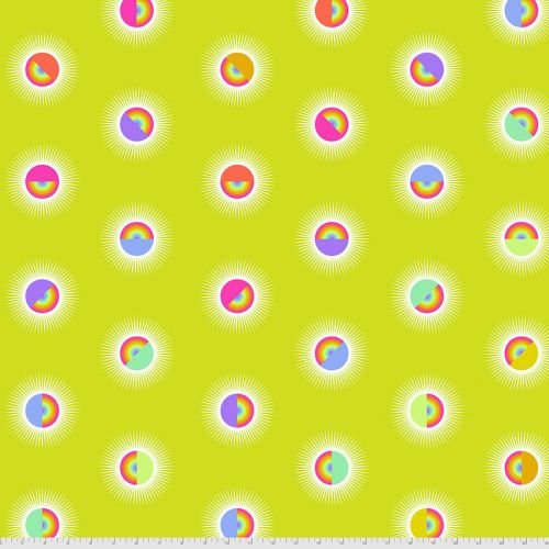 COTON DOUBLE LARGEUR DAYDREAMER PAR TULA PINK POUR FREE SPIRIT - SATURDAZE PINEAPPLE
