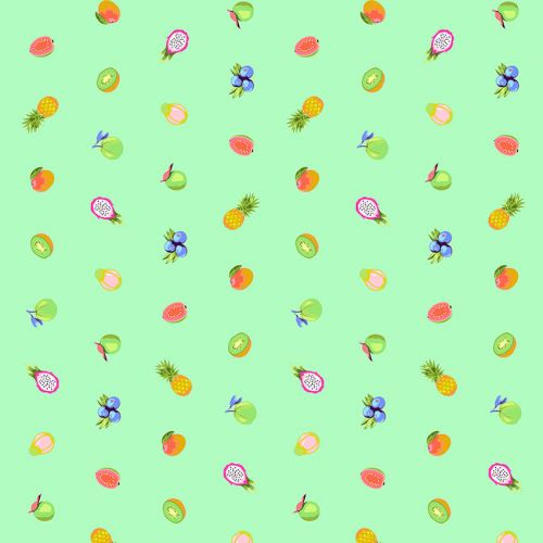 COTON DAYDREAMER PAR TULA PINK POUR FREE SPIRIT - FORBIDDEN FRUIT SNACKS MOJITO