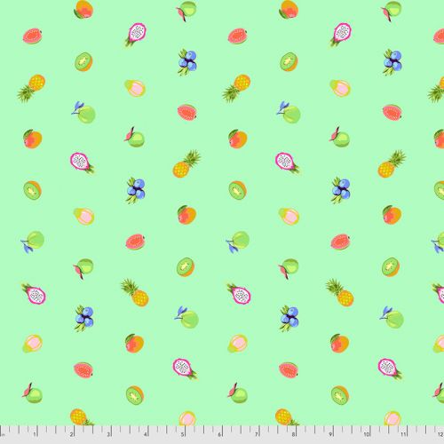 COTON DAYDREAMER PAR TULA PINK POUR FREE SPIRIT - FORBIDDEN FRUIT SNACKS MOJITO