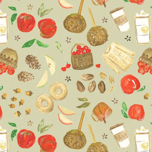 COTON PUMPKIN SPICE PAR CAITLIN WALLACE ROWLAND POUR DEAR STELLA - APPLE PICKING FOAM
