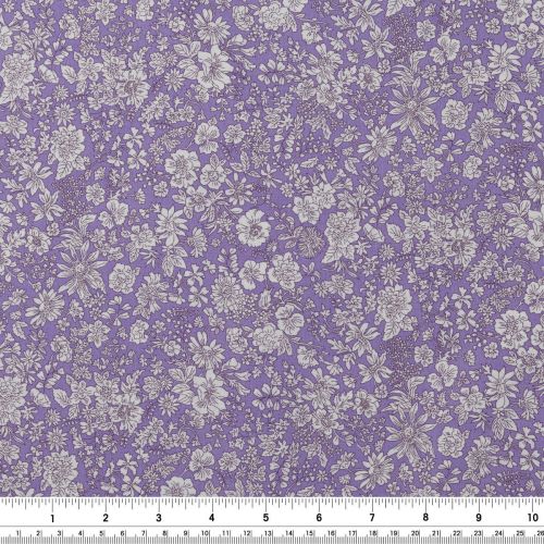 COTON EMILY BELLE PAR LIBERTY LONDON POUR RILEY BLAKE - BRIGHTS VIOLET