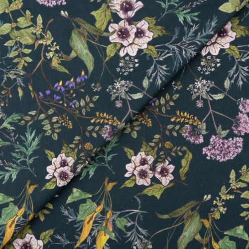 COTON SECRET GARDEN HERBARIUM FLORA - INK COTTON