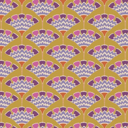 COTON PIE IN THE SKY PAR TILDA - TASSELFLOWER MOUTARDE