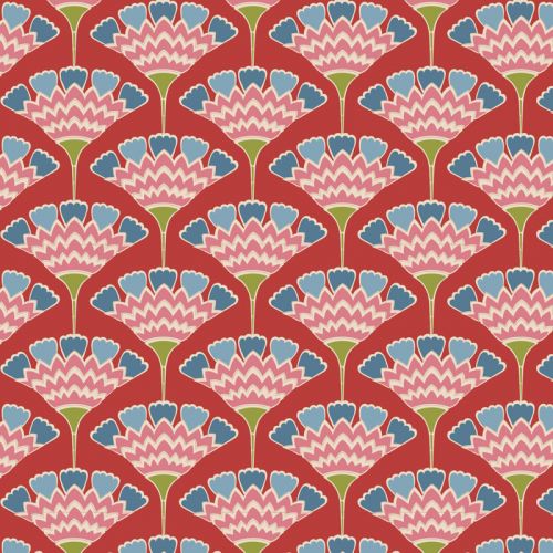COTON PIE IN THE SKY PAR TILDA - TASSELFLOWER ROUGE