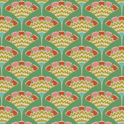 COTON PIE IN THE SKY PAR TILDA - TASSELFLOWER VERT