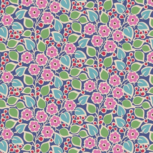 COTON PIE IN THE SKY PAR TILDA - TOPSY TURVY BLEU