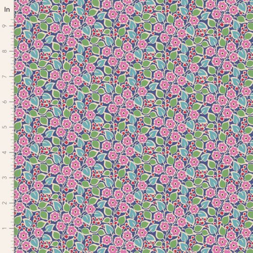 COTON PIE IN THE SKY PAR TILDA - TOPSY TURVY BLEU