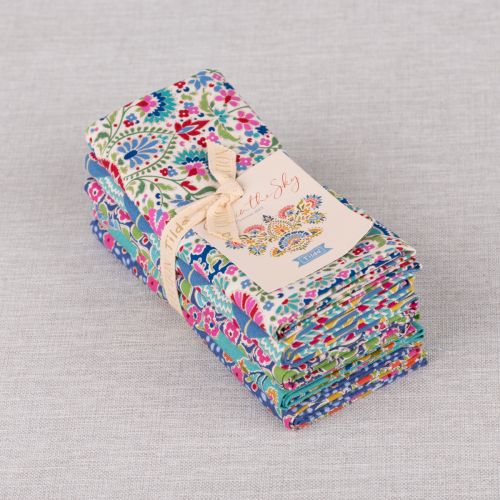 PRÉCOUPÉ PIE IN THE SKY PAR TILDA - FAT QUARTER BLEU/TURQUOISE