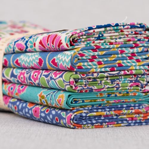 PRÉCOUPÉ PIE IN THE SKY PAR TILDA - FAT QUARTER BLEU/TURQUOISE