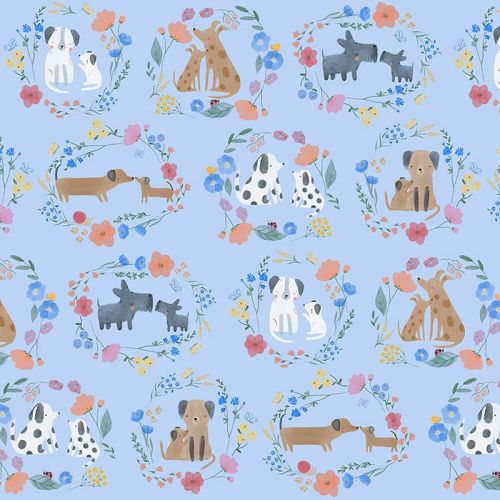 COTON PAW & REFLECT PAR DEAR STELLA - KISS MY MUTT AZURE