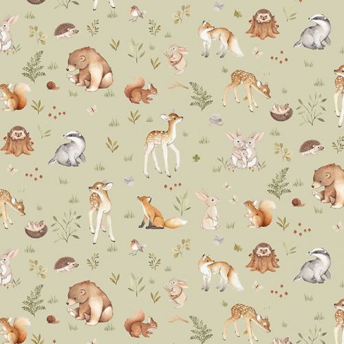 COTON LITTLE FOREST PAR DEAR STELLA- GREENWOOD LAUREL
