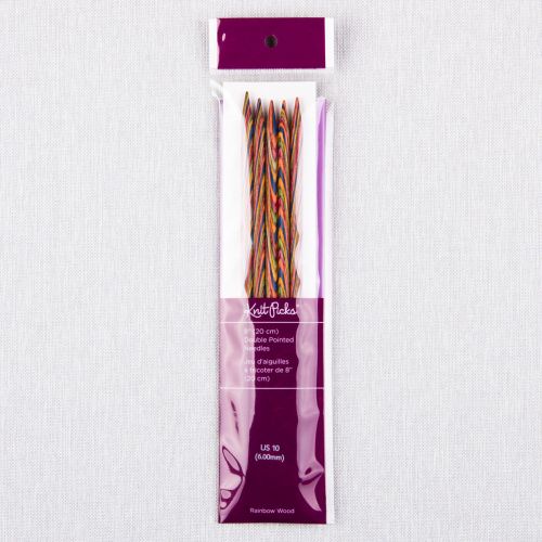 AIGUILLES DOUBLE POINTE KNITPICKS 20CM/6MM - ENS5