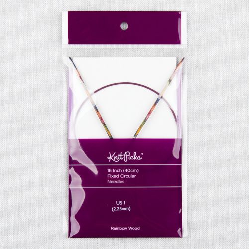 AIGUILLES CIRCULAIRES EN BOIS KNITPICKS 40CM/2.25MM