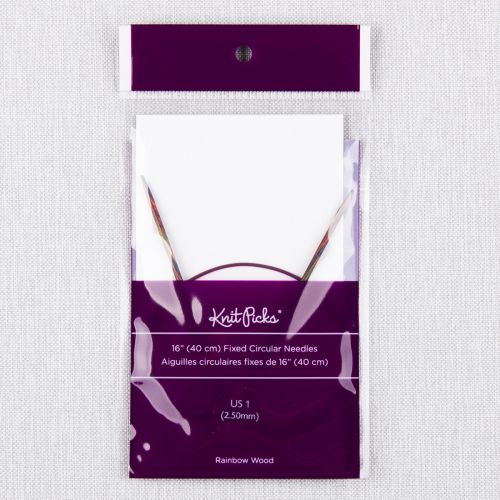 AIGUILLES CIRCULAIRES EN BOIS KNITPICKS 40CM/2.5MM