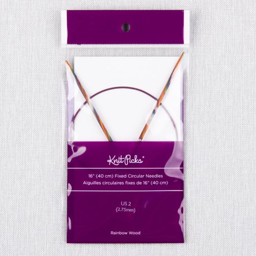 AIGUILLES CIRCULAIRES EN BOIS KNITPICKS 40CM/2.75MM