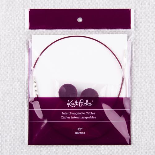CÂBLE POUR AIGUILLES CIRCULAIRE INTERCHANGEABLE KNITPICKS 80CM