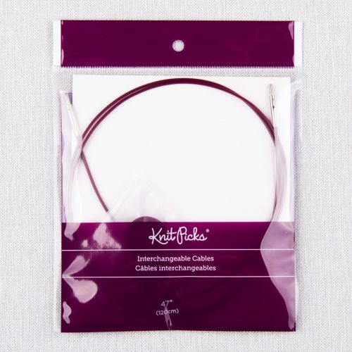 CÂBLE POUR AIGUILLES CIRCULAIRE INTERCHANGEABLE KNITPICKS 120CM