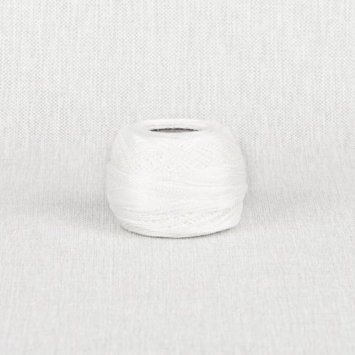 DMC-116-8 - BALLE DE COTON PERLE #8 45M - BLANC