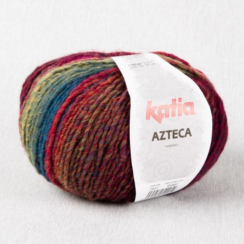 KATIA AZTECA GRENAT-FUCHSIA FONCÉ-BLEU 7847