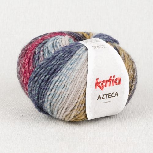 KATIA AZTECA - BLEU-VERT-GRENAT 7868
