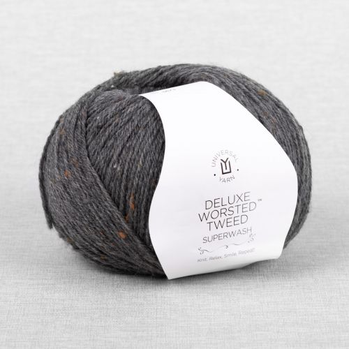 UNIVERSAL YARN DELUXE WORSTED TWEED - 914 GRIS ANTHRACITE