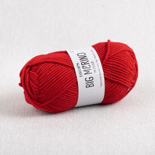 DROPS BIG MERINO - 18 ROUGE