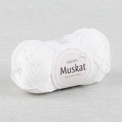 DROPS MUSKAT UNI COLOUR - BLANC 18