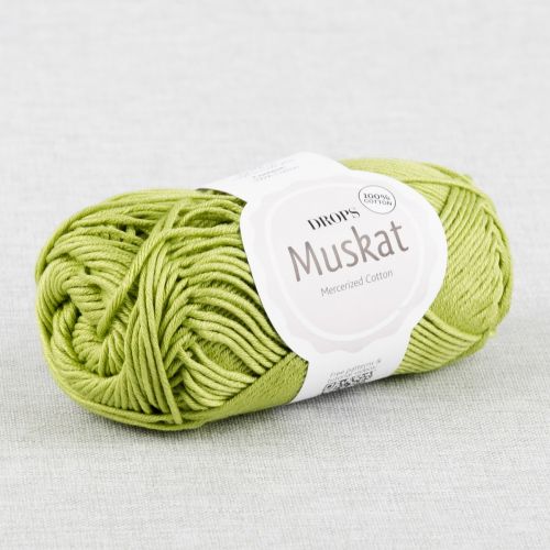 DROPS MUSKAT UNI COLOUR - VERT POMME 53