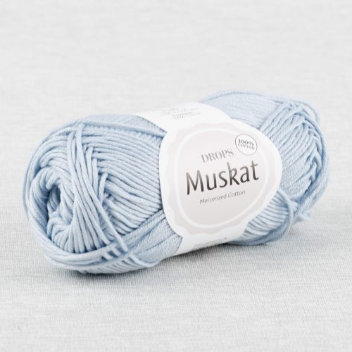 DROPS MUSKAT UNI COLOUR - BLEU GLACIER 60