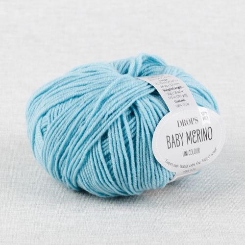 DROPS BABY MERINO UNI COLOUR - TURQUOISE CLAIR 10