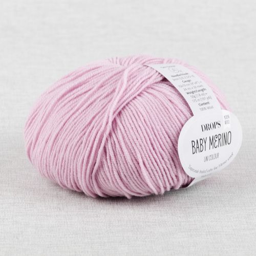 DROPS BABY MERINO UNI COLOUR - VIEUX ROSE CLAIR 26