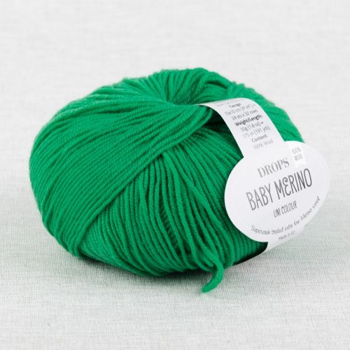 DROPS BABY MERINO UNI COLOUR - VERT VIF 31