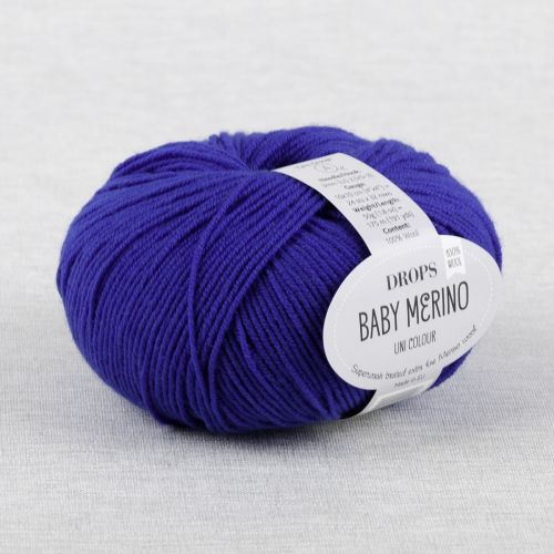 DROPS BABY MERINO UNI COLOUR - BLEU ÉLECTRIQUE 33