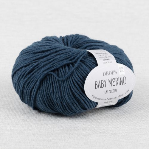 DROPS BABY MERINO UNI COLOUR - PÉTROLE 42