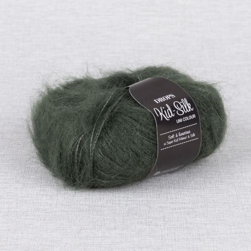 DROPS KID-SILK - 19 VERT FONCÉ