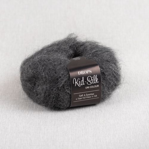 DROPS KID-SILK - 22 GRIS CENDRE
