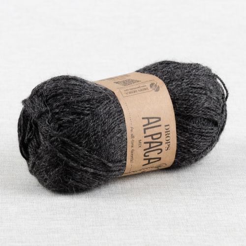 DROPS ALPACA MIX - GRIS FONCÉ 506