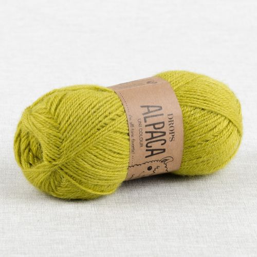 DROPS ALPACA UNI COLOUR - LIME VERT FONCÉ 2916