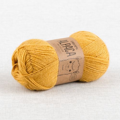 DROPS ALPACA UNI COLOUR - JAUNE D'OR 2923