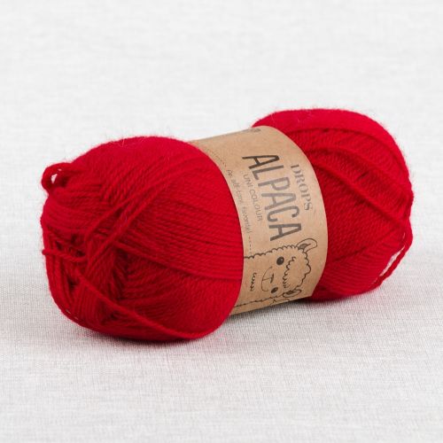 DROPS ALPACA UNI COLOUR - ROUGE 3620