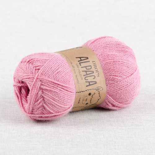 DROPS ALPACA UNI COLOUR - ROSE MOYEN 3720