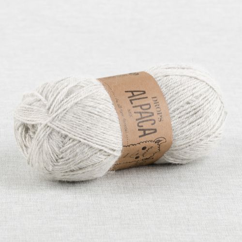 DROPS ALPACA MIX - GRIS PERLE CLAIR 9020