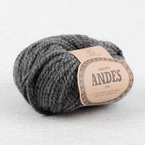 DROPS ANDES MIX - GRIS FONCÉ 0519