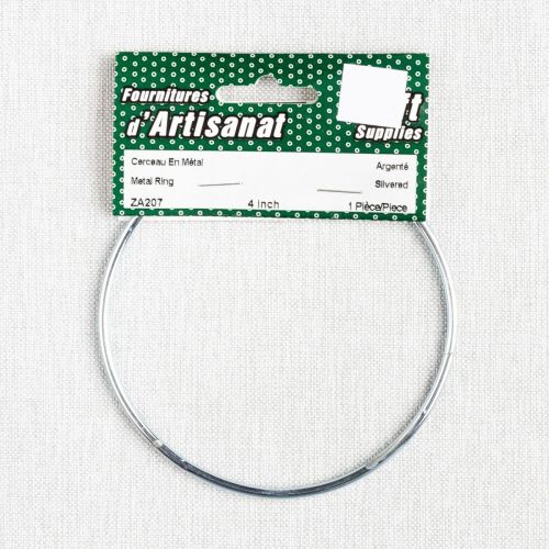 ANNEAU DE METAL 4 PO - ARGENT