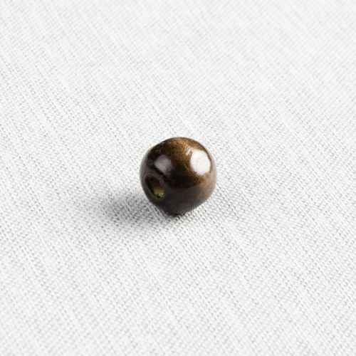 PERLE EN BOIS RONDE 16 MM - NOYER