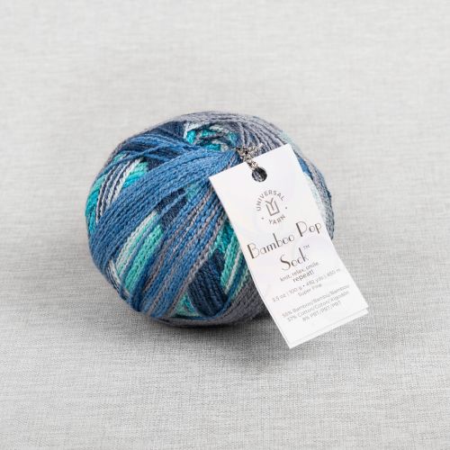 UNIVERSAL YARN BAMBOO POP SOCK - 501 WAVES