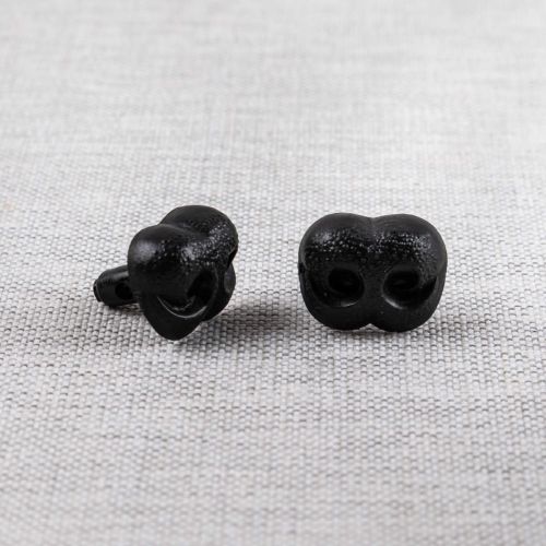 NEZ D'ANIMAUX POUR PELUCHE 18MM - NOIR - ENSEMBLE DE 4