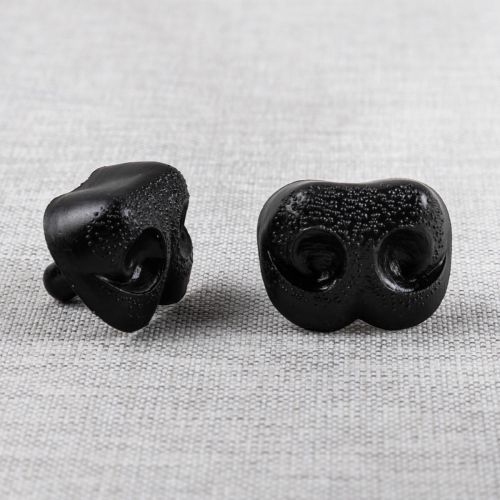 NEZ D'ANIMAUX POUR PELUCHE 30MM - NOIR - ENSEMBLE DE 2