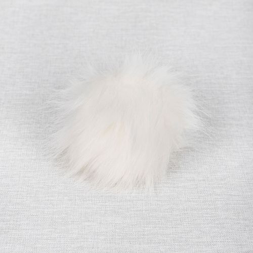 POMPON FAUSSE FOURRURE 12 CM - NEIGE