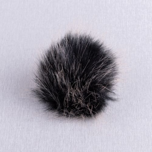 POMPON FAUSSE FOURRURE 12 CM - OREO